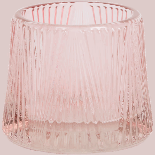 Photophore verre strié – Image 2