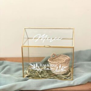 Urne Transparente Dorée